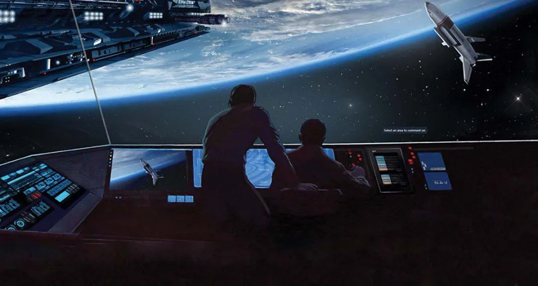 Scientist Monitoring in Space