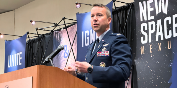 View of Earth from space station